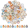 72Pcs 6 Styles Electroplated Glass Beads EGLA-SP0001-42-1