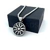 Vintage Sunflower Pendant 304 Stainless Steel Necklaces for Women Men PF9276-3