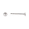 925 Sterling Silver Ear Stud Findings STER-K167-043A-S-4