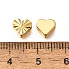 Brass Textured Beads KK-Z092-01D-G-3
