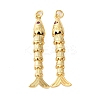 Rack Plating Brass Micro Pave Cubic Zirconia Pendants KK-M309-38G-G-1