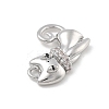 Brass Micro Pave Cubic Zirconia Pendants KK-D283-10P-2