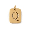 304 Stainless Steel Charms STAS-R001-01G-Q-1