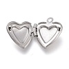 Non-Tarnish 316 Stainless Steel Locket Pendants X-STAS-Z010-03B-3