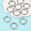 Tarnish Resistant Ring 304 Stainless Steel Spring Gate Rings LS-STAS-E073-06-5