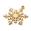 Christmas Theme 304 Stainless Steel Pendants STAS-R003-04G-05-2