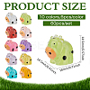 60Pcs 10 Colors Luminous Resin Dairy Cattle Display Decorations DJEW-MA0001-05-2
