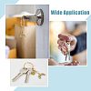 5Pcs 5 Colors Alloy Enamel Pendant Keychains KEYC-HY0001-01-5