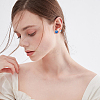 5 Pairs 5 Colors Hypoallergenic Bioceramics Zirconia Ceramic Stud Earrings for Sensitive Ears EJEW-BBC0001-42B-5