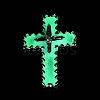 Luminous Alloy Resin Pendants RESI-D073-01C-3