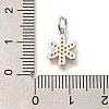 Brass Micro Pave Orange Cubic Zirconia Pendants KK-L225-016P-3