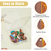 16Pcs 8 Colors Transparent Resin & Walnut Wood Big Pendants RESI-HS0001-01D-4