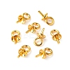 PVD Vacuum Plating 304 Stainless Steel Cup Pearl Peg Bails Pin Pendants STAS-I120-56-G-5