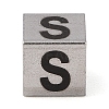 Tarnish Resistant 201 Stainless Steel European Beads LS-STAS-M058-01S-P-1