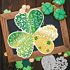 Saint Patrick's Day Shamrock Carbon Steel Cutting Dies Stencils DIY-WH0309-3308-2