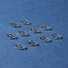 10Pcs 201 Stainless Steel Stud Earring Findings with Hole EJEW-FS0001-14A-9