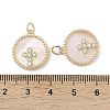 Brass Pendants Pave Shell KK-L208-76G-3