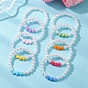 Children's Day Imitated Pearl Acrylic Beads Stretch Bracelets X-BJEW-JB13538-1