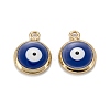 Brass Enamel Charms KK-C223-16G-03-1