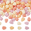 100Pcs 4 Colors Dyed Synthetic Coral Beads CORA-NB0001-04A-1