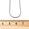 Tarnish Resistant 304 Stainless Steel Snake Chain Necklaces STAS-M174-017P-4