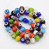 Handmade Italianate Lampwork Beads Strands D217-12mm-3