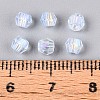 Transparent Spray Painted Glass Beads LS-EGLA-N018-4mm-05-4