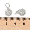 Brass Micro Pave Cubic Zirconia Pendants KK-D386-16P-02-3