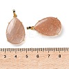 Natural Sunstone Pendants G-U002-01G-E-3
