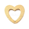 PVD Vacuum Plating 201 Stainless Steel Pendants STAS-C111-04G-1