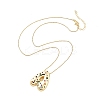 Brass Micro Pave Cubic Zirconia Letter Pendant Necklaces KK-Z069-01G-A-2