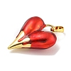 Rack Plating Brass With Enamel Pendants KK-I718-05G-2