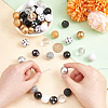   1 Set Mixed Style Acrylic Round Beads Sets SACR-PH0001-52D-3