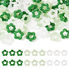 60Pcs 3 Colors Glass Imitation Jade Button Pendants GGLA-TA0002-08-1