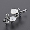 Branch and Flower Natural Shell Brooch Pin G-N333-008A-RS-3