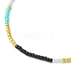 Glass Seed Braided Bead Bracelet for Women BJEW-JB09601-2