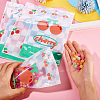20Pcs 2 Colors Rectangle PET Resealable Packaging Bags ABAG-TA0001-33A-5
