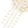 Cotton Fringe Lace Trim Ribbon OCOR-WH0105-008A-6