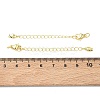 Brass Curb Chain Extender KK-G557-13G-3