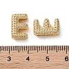 Rack Plating Brass Micro Pave Cubic Zirconia Slide Charms LS-KK-C084-34G-E-3