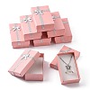 Valentines Day Wife Gifts Packages Cardboard Jewelry Set Boxes with Bowknot and Sponge Inside LS-X1-CBOX-R013-4-1