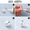 304 Stainless Steel Cup Pearl Peg Bails Pin Pendants STAS-H452-01P-2
