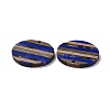 Transparent Resin & Walnut Wood Pendants RESI-TAC0017-68A-04-2