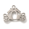 201 Stainless Steel Pendants STAS-R136-09P-1