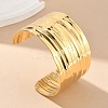 304 Stainless Steel Cuff Bangles for Women AJEW-P127-21G-1