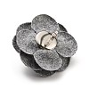 Cloth Art Camelia Brooch Pins LS-AJEW-Q147-01B-2
