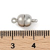 Rack Plating Brass Magnetic Clasps KK-Z070-19P-02-4