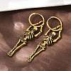 Alloy Skeleton Hoop Earrings LS-EJEW-Z132-01AG-3