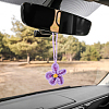 Handmade Polyester Flower Pendant Decorations HJEW-WH20020-011A-1
