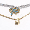 Faceted Natural Labradorite Tiered Necklaces NJEW-F212-13G-2